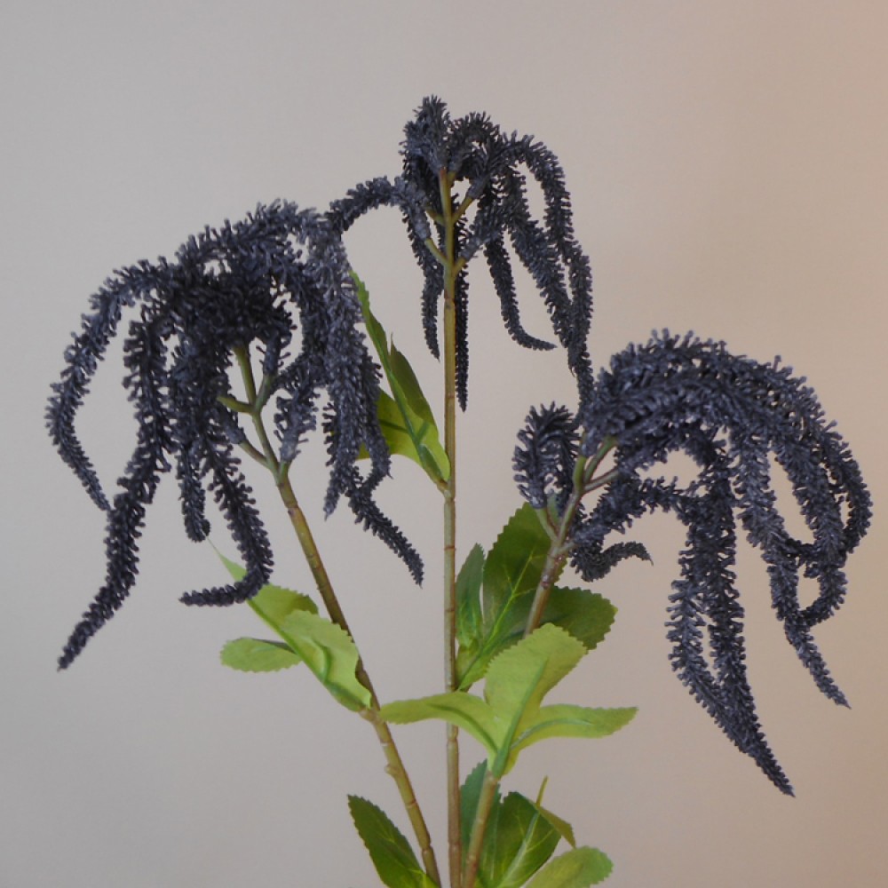 Artificial Amaranthus Slate Blue 66cm Artificial Flowers